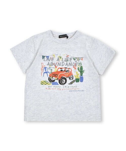 BeBe Petits Pois Vert / ベベ プチ ポワ ヴェール Tシャツ | 【接触冷感】車景色プリント天竺Tシャツ(95~150cm) | 詳細14