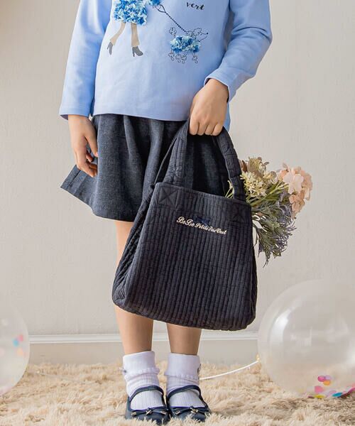 BeBe Petits Pois Vert / ベベ プチ ポワ ヴェール バッグ | 【店舗限定】リボン＆ロゴ入りヌビBAG | 詳細8