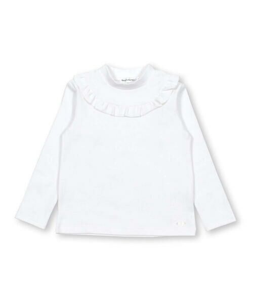 BeBe Petits Pois Vert / ベベ プチ ポワ ヴェール Tシャツ | 【店舗限定】フリース胸フリルトップス(95~150cm) | 詳細4