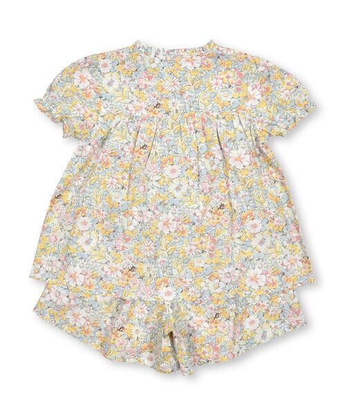 BeBe Petits Pois Vert / ベベ プチ ポワ ヴェール その他 | パステル花柄パフスリーブブラウス+パンツセット(95~150cm) | 詳細6