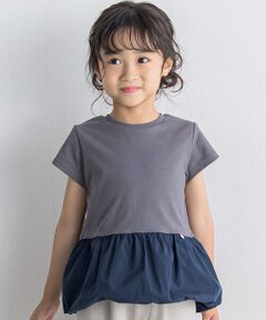 タフタ切り替えバルーンTシャツ(95~150cm)