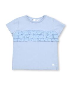 立体ジャガード3段フリルTシャツ(95~150cm)