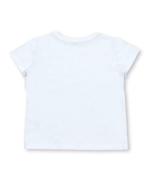BeBe Petits Pois Vert / ベベ プチ ポワ ヴェール Tシャツ | 立体ジャガード3段フリルTシャツ(95~150cm) | 詳細6