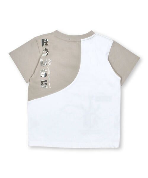 BeBe Petits Pois Vert / ベベ プチ ポワ ヴェール Tシャツ | 配色切り替えビートルプリントTシャツ(95~150cm) | 詳細4