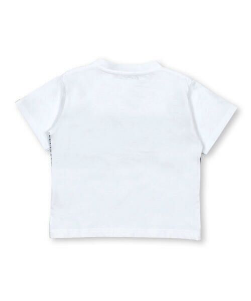 BeBe Petits Pois Vert / ベベ プチ ポワ ヴェール Tシャツ | チェック＋ボーダー切り替えTシャツ(95~150cm) | 詳細4