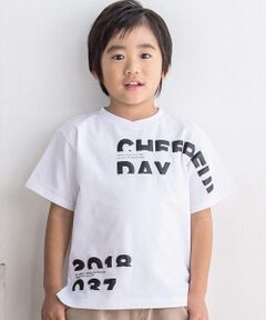 厚盛ロゴプリントTシャツ(95~150cm)