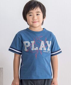 リフレクタープリント＋テープTシャツ(95~150cm)