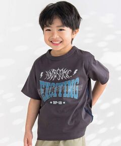 ロゴ文字プリントTシャツ(95~150cm)