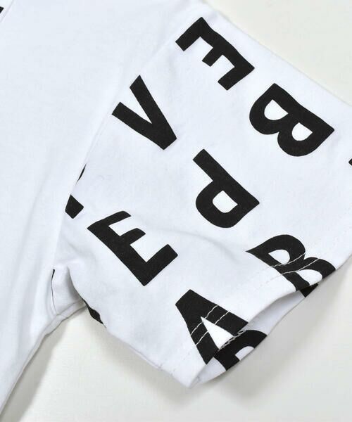 BeBe Petits Pois Vert / ベベ プチ ポワ ヴェール Tシャツ | 【お揃い】PPVロゴプリント切り替え半袖Tシャツ(95~150cm) | 詳細9