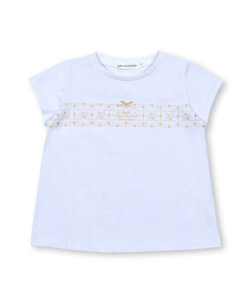 BeBe Petits Pois Vert / ベベ プチ ポワ ヴェール Tシャツ | 【店舗限定】キラキラプリント入り天竺Tシャツ(95~150cm) | 詳細4