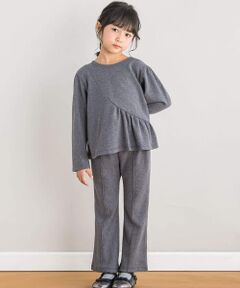 【店舗限定】リブニット風セットアップ(95~150cm)