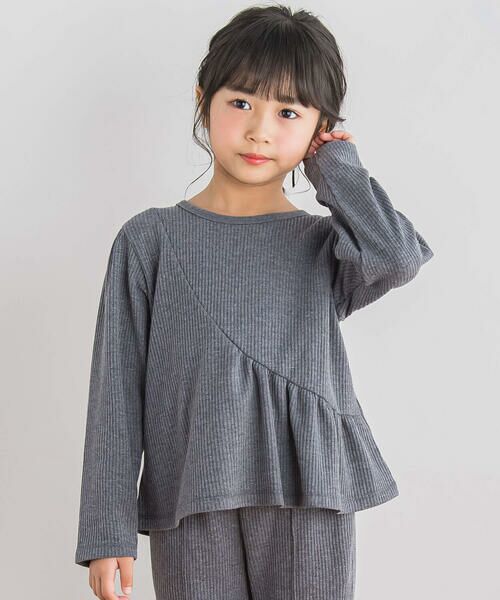 BeBe Petits Pois Vert / ベベ プチ ポワ ヴェール セットアップ | 【店舗限定】リブニット風セットアップ(95~150cm) | 詳細8