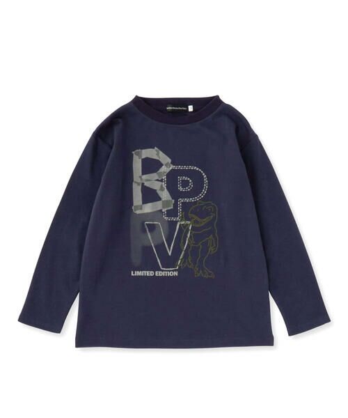 BeBe Petits Pois Vert / ベベ プチ ポワ ヴェール Tシャツ | 【店舗限定】ロゴ恐竜プリントTシャツ(95~160cm) | 詳細4