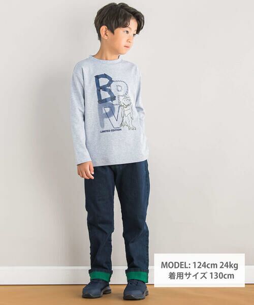 BeBe Petits Pois Vert / ベベ プチ ポワ ヴェール Tシャツ | 【店舗限定】ロゴ恐竜プリントTシャツ(95~160cm) | 詳細9