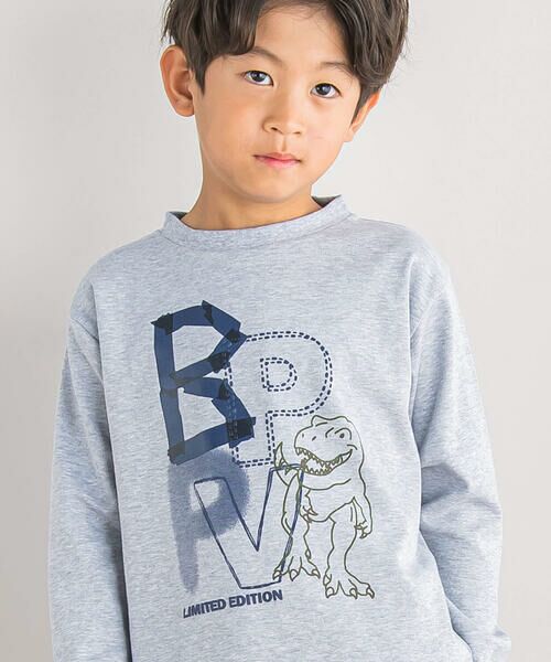 BeBe Petits Pois Vert / ベベ プチ ポワ ヴェール Tシャツ | 【店舗限定】ロゴ恐竜プリントTシャツ(95~160cm) | 詳細11