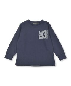 バックラインロゴプリント長袖Tシャツ(95~160cm)