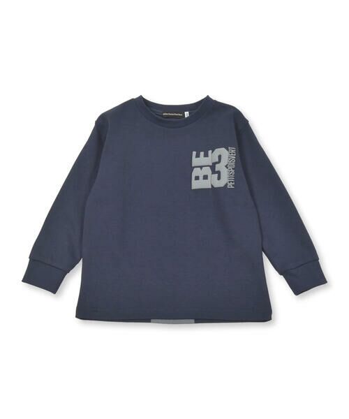 BeBe Petits Pois Vert / ベベ プチ ポワ ヴェール Tシャツ | バックラインロゴプリント長袖Tシャツ(95~160cm) | 詳細1