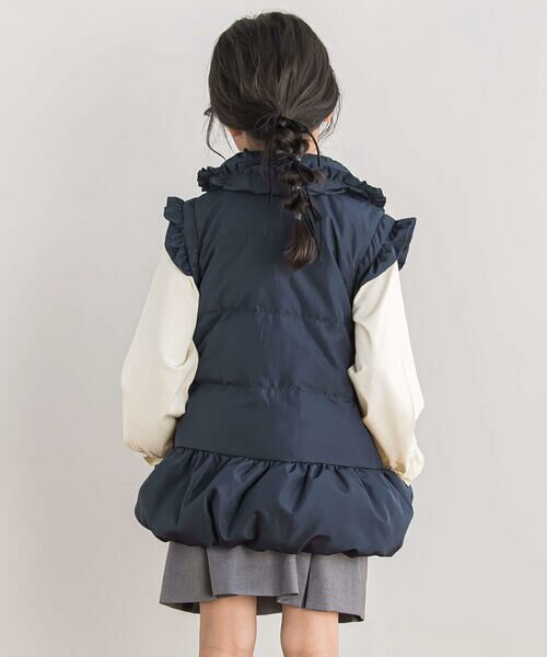 BeBe Petits Pois Vert / ベベ プチ ポワ ヴェール ダウンジャケット・ベスト | 【店舗限定】タフタ＋ポンチ２WAYダウンコート(95~160cm) | 詳細4