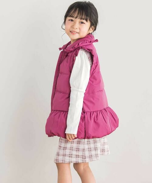 BeBe Petits Pois Vert / ベベ プチ ポワ ヴェール ダウンジャケット・ベスト | 【店舗限定】タフタ２WAYダウンコート(95~160cm) | 詳細13