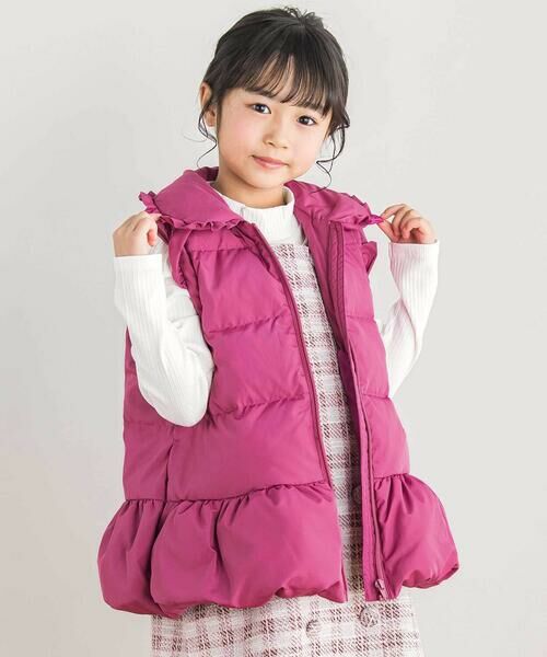 BeBe Petits Pois Vert / ベベ プチ ポワ ヴェール ダウンジャケット・ベスト | 【店舗限定】タフタ２WAYダウンコート(95~160cm) | 詳細14