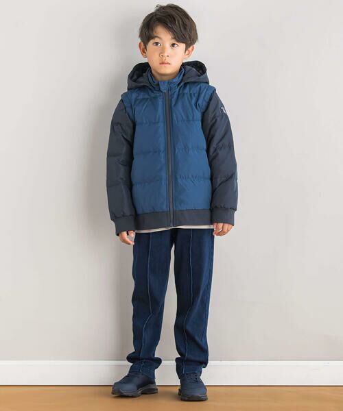 BeBe Petits Pois Vert / ベベ プチ ポワ ヴェール ダウンジャケット・ベスト | 【店舗限定】3WAYダウンコート(95~150cm) | 詳細1