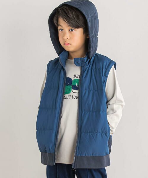 BeBe Petits Pois Vert / ベベ プチ ポワ ヴェール ダウンジャケット・ベスト | 【店舗限定】3WAYダウンコート(95~150cm) | 詳細4