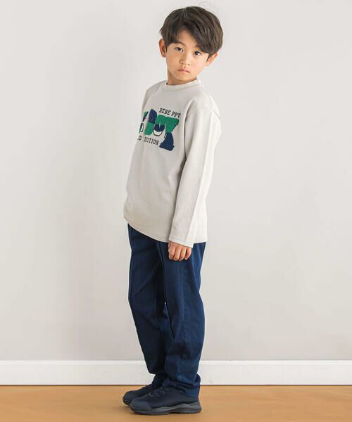 BeBe Petits Pois Vert / ベベ プチ ポワ ヴェール デニムパンツ | 【店舗限定】フロントタックボンディングデニムパンツ(95~150cm) | 詳細3