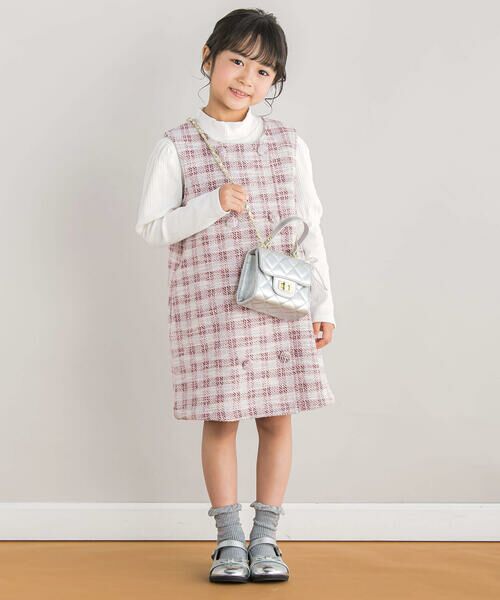 BeBe Petits Pois Vert / ベベ プチ ポワ ヴェール バッグ | 【店舗限定】パールリボンチャーム付きチェーンBAG | 詳細1