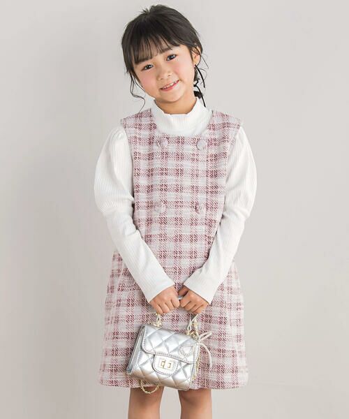 BeBe Petits Pois Vert / ベベ プチ ポワ ヴェール バッグ | 【店舗限定】パールリボンチャーム付きチェーンBAG | 詳細2