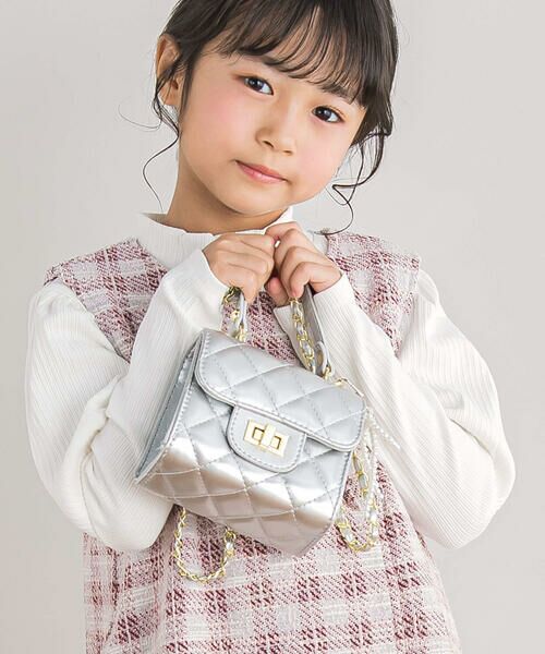 BeBe Petits Pois Vert / ベベ プチ ポワ ヴェール バッグ | 【店舗限定】パールリボンチャーム付きチェーンBAG | 詳細3