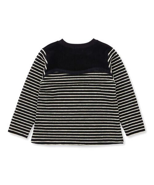 BeBe Petits Pois Vert / ベベ プチ ポワ ヴェール Tシャツ | 【店舗限定】ボーダー＋起毛 ボンディングトップス(95~160cm) | 詳細12