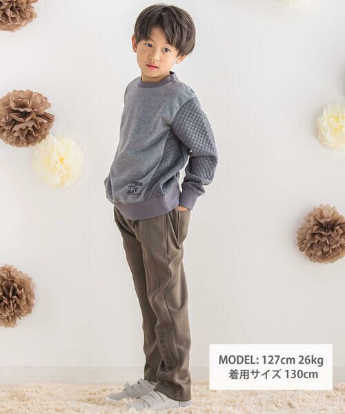 BeBe Petits Pois Vert / ベベ プチ ポワ ヴェール チノ・ワークパンツ | 【店舗限定】ポンチエンボス加工ロングパンツ(95~160cm) | 詳細10