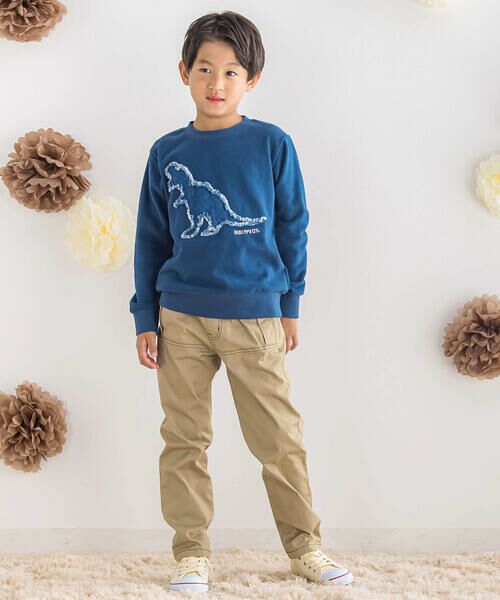 BeBe Petits Pois Vert / ベベ プチ ポワ ヴェール チノ・ワークパンツ | 【店舗限定】チノストレッチロングパンツ(95~150cm) | 詳細2