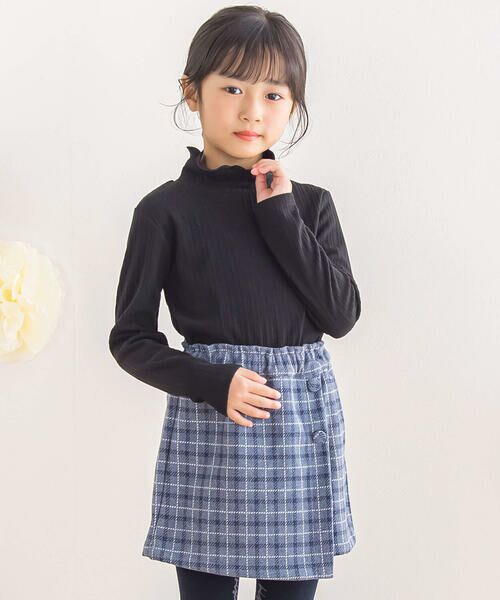 BeBe Petits Pois Vert / ベベ プチ ポワ ヴェール Tシャツ | 【店舗限定】起毛リブハイネックトップス(95~160cm) | 詳細11