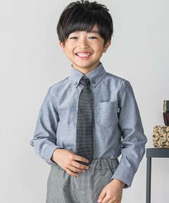 BeBe Petits Pois Vert / ベベ プチ ポワ ヴェール シャツ・ブラウス | 【店舗限定】オックスフォードボタンダウンシャツ(110~130cm)