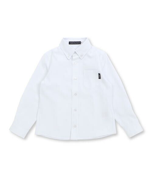 BeBe Petits Pois Vert / ベベ プチ ポワ ヴェール シャツ・ブラウス | 【店舗限定】オックスフォードボタンダウンシャツ(110~130cm) | 詳細5