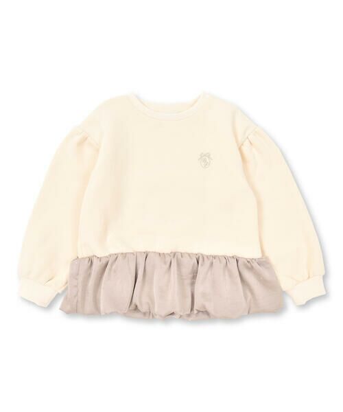 BeBe Petits Pois Vert / ベベ プチ ポワ ヴェール スウェット | 【店舗限定】裏起毛＋キラキラストーントレーナー(95~150cm) | 詳細1