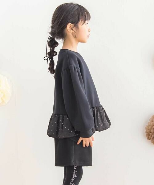 BeBe Petits Pois Vert / ベベ プチ ポワ ヴェール スウェット | 【店舗限定】裏起毛＋キラキラストーントレーナー(95~150cm) | 詳細9