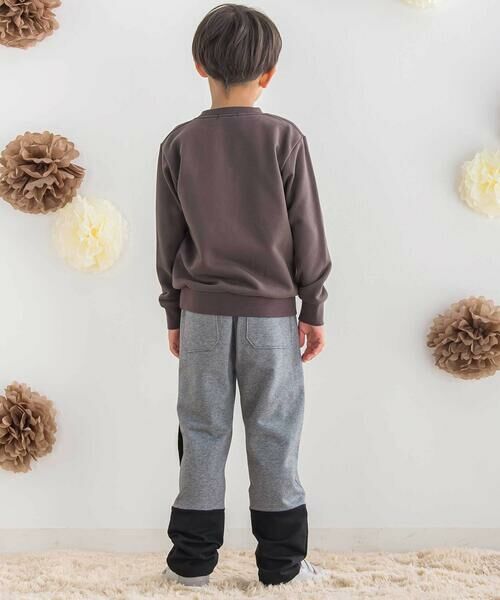 BeBe Petits Pois Vert / ベベ プチ ポワ ヴェール チノ・ワークパンツ | 【店舗限定】裏毛配色ロングパンツ(95~150cm) | 詳細11