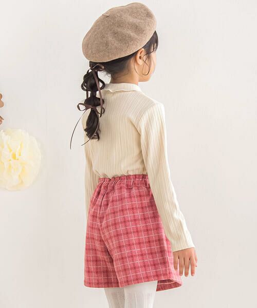 BeBe Petits Pois Vert / ベベ プチ ポワ ヴェール ミニ・ひざ丈スカート | 【店舗限定】巻きスカート風キュロットパンツ(95~150cm) | 詳細3