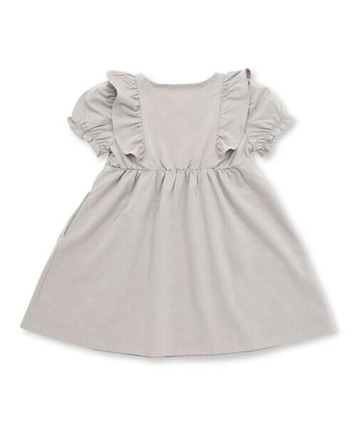 BeBe Petits Pois Vert / ベベ プチ ポワ ヴェール ミニ丈・ひざ丈ワンピース | センタータックパフスリーブワンピース(95~150cm) | 詳細10