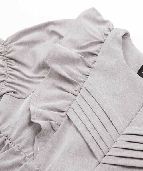 BeBe Petits Pois Vert / ベベ プチ ポワ ヴェール ミニ丈・ひざ丈ワンピース | センタータックパフスリーブワンピース(95~150cm) | 詳細13