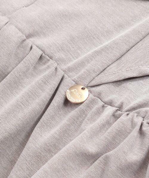 BeBe Petits Pois Vert / ベベ プチ ポワ ヴェール ミニ丈・ひざ丈ワンピース | センタータックパフスリーブワンピース(95~150cm) | 詳細15