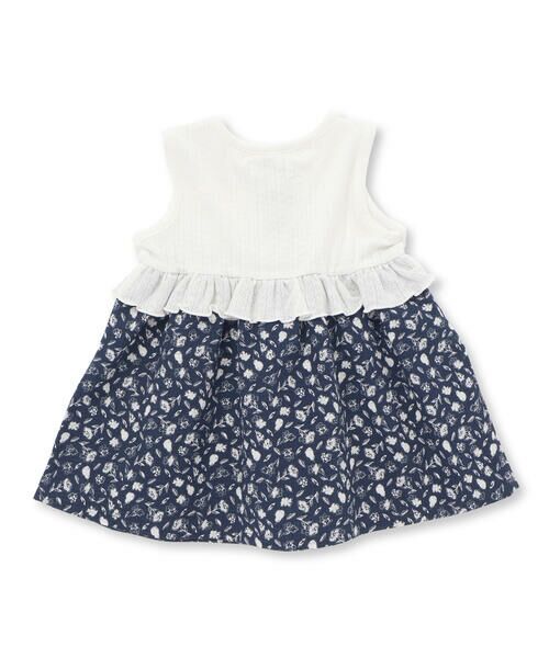 BeBe Petits Pois Vert / ベベ プチ ポワ ヴェール ベビー・キッズウエア | 【お揃い】花柄ワンピース+カーディガン セット(70~90cm) | 詳細3