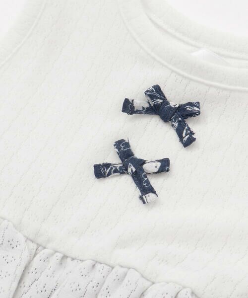 BeBe Petits Pois Vert / ベベ プチ ポワ ヴェール ベビー・キッズウエア | 【お揃い】花柄ワンピース+カーディガン セット(70~90cm) | 詳細6