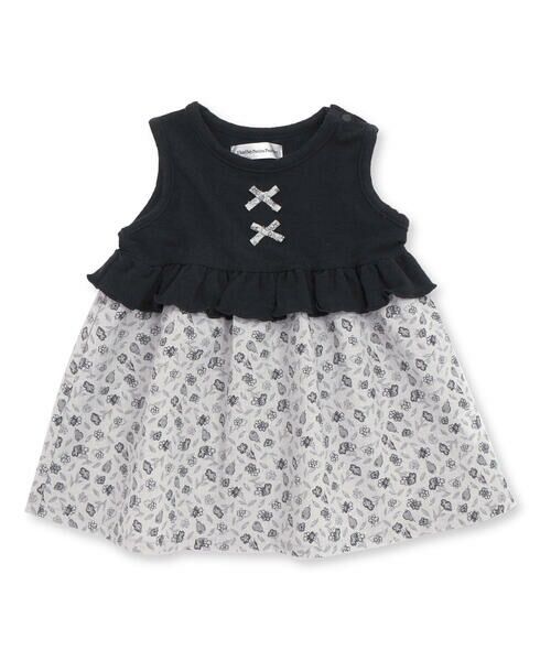 BeBe Petits Pois Vert / ベベ プチ ポワ ヴェール ベビー・キッズウエア | 【お揃い】花柄ワンピース+カーディガン セット(70~90cm) | 詳細16