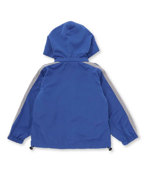 BeBe Petits Pois Vert / ベベ プチ ポワ ヴェール ナイロンジャケット | ドローコード付き配色タフタジャケット(95~150cm) | 詳細6