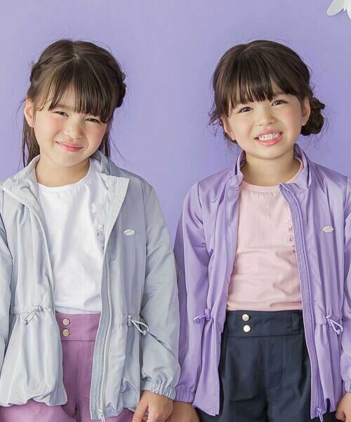 BeBe Petits Pois Vert / ベベ プチ ポワ ヴェール ナイロンジャケット | タフタバルーンジャケット(95~150cm) | 詳細2