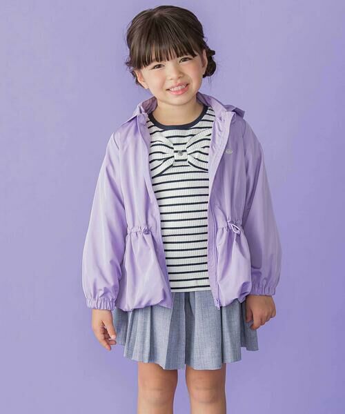 BeBe Petits Pois Vert / ベベ プチ ポワ ヴェール ナイロンジャケット | タフタバルーンジャケット(95~150cm) | 詳細16