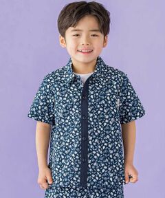 BeBe Petits Pois Vert / ベベ プチ ポワ ヴェール シャツ・ブラウス | 【お揃い】ボタニカル柄シャツ(95~150cm)